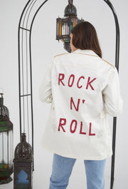 Rock 'N' Roll Army Jacket Off White