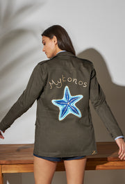 MYKONOS Starfish Safari Jacket Khaki S/M