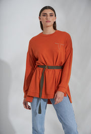 Wild West Knitted Tunic Belt Rustic