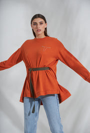 Wild West Knitted Tunic Belt Rustic