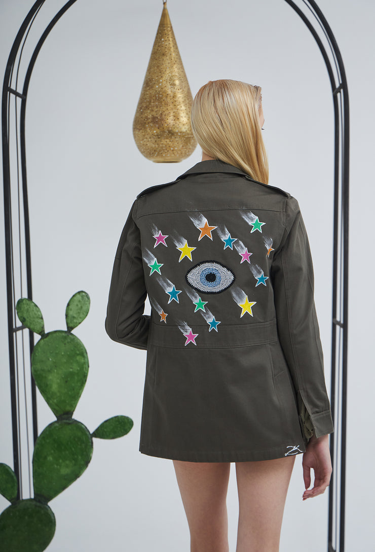 Stellar Gaze Safari Jacket Khaki