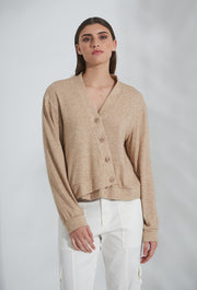 Lucky Knitted Cardigan Beige