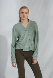 Wild West Knitted Cardigan Mint