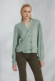 Zeus Knitted Cardigan Mint