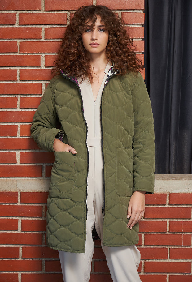 Astra Quilted Reversible Coat