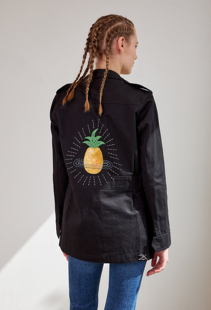 Pineapple Cosmic Jacket Black